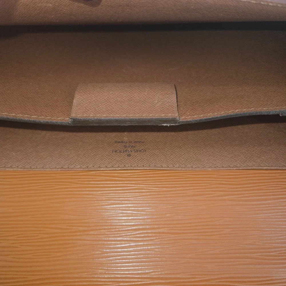 Louis Vuitton Epi Leather Serviette Conseiller Briefcase Attaché Brown MI815 VTG